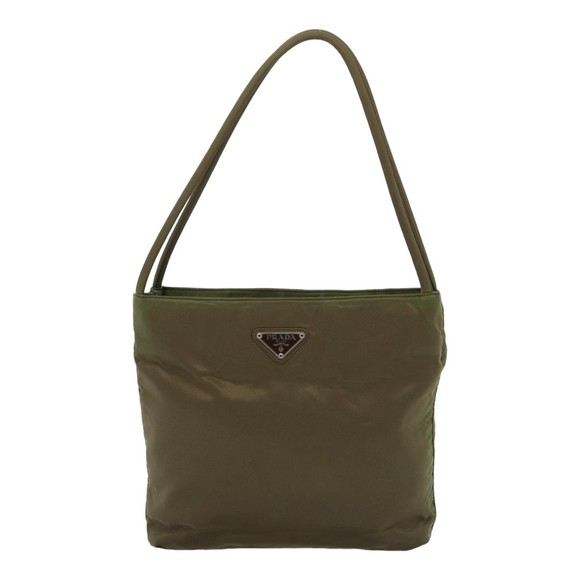 PRADA Hand Bag Nylon Khaki Auth cl841 - Picture 13 of 16